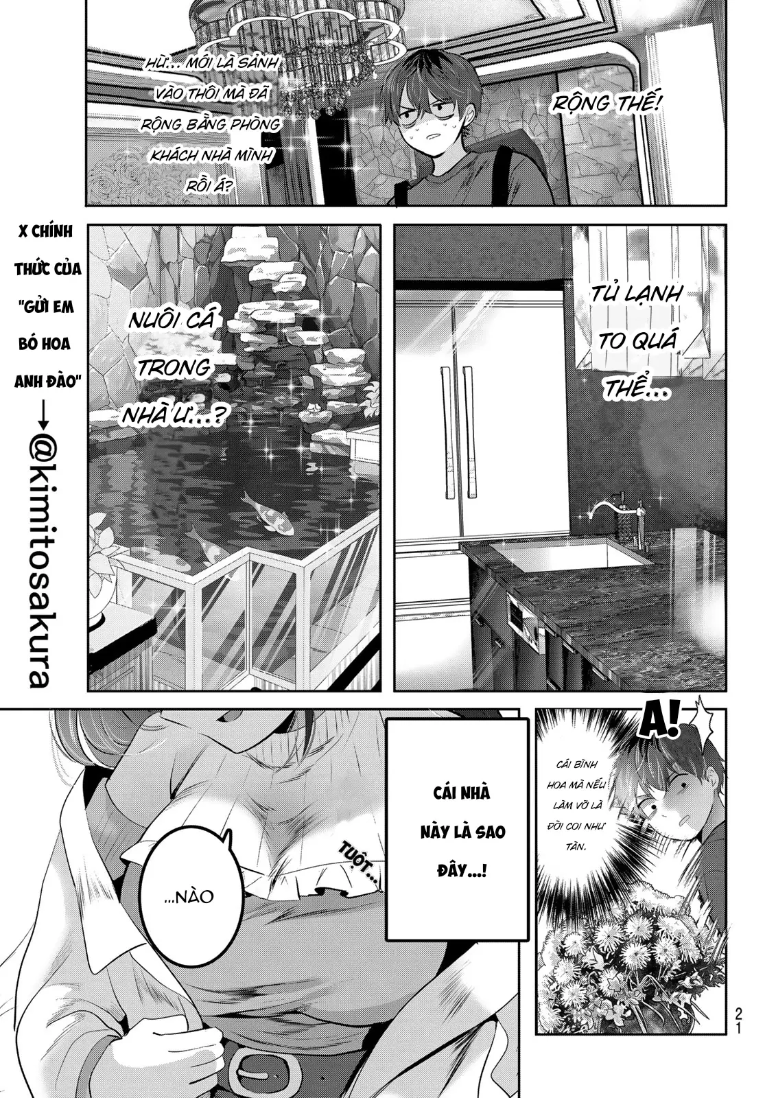 Kimi to Sakura no Hanataba o Chapter 1 - Trang 18