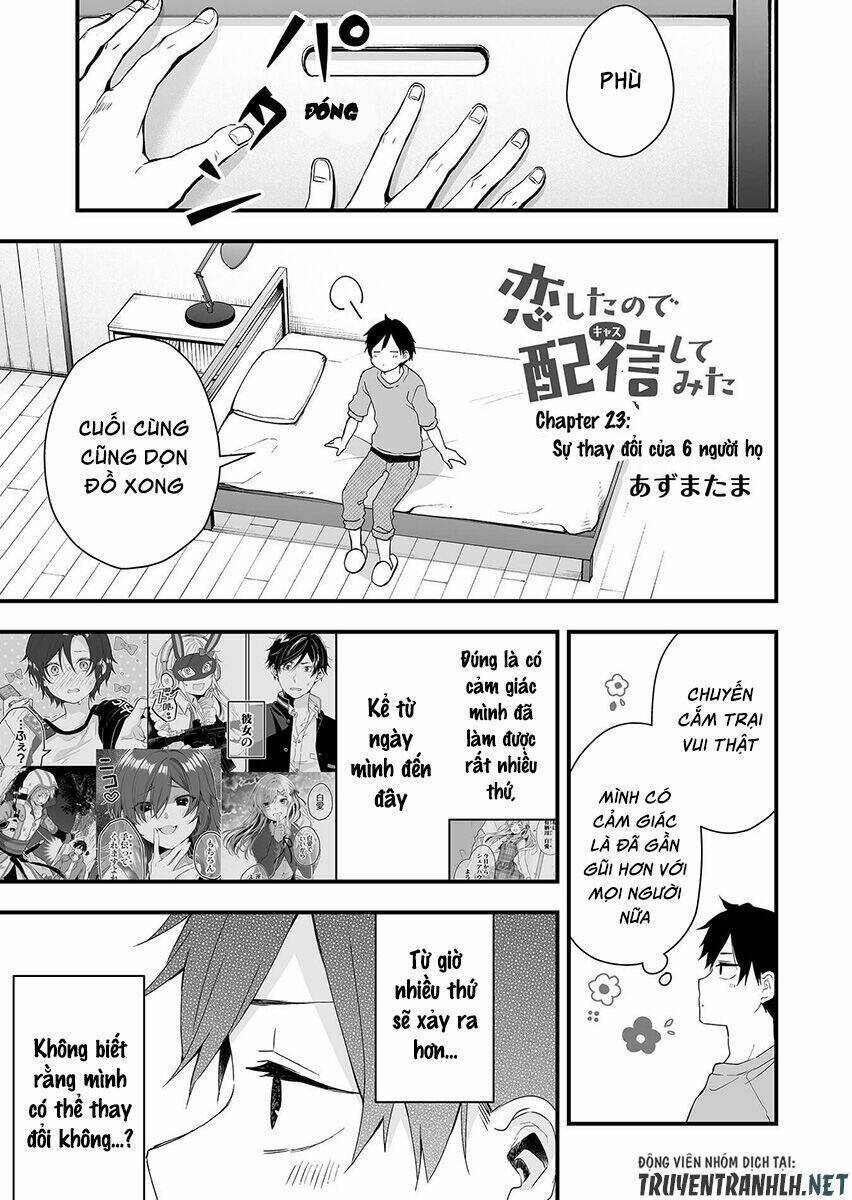 Koi Shita No De, Haishin Shite Mita Chapter 23 - Trang 3