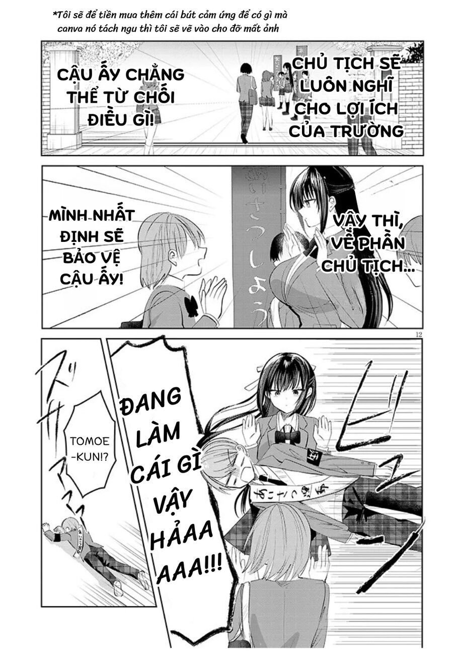 Kotowarenai Kaichou Wa Tomoe-Kun Ni Dake Shite Agetai Chapter 1 - Trang 12
