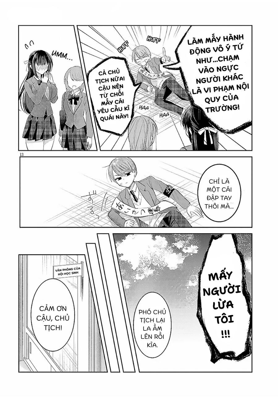 Kotowarenai Kaichou Wa Tomoe-Kun Ni Dake Shite Agetai Chapter 1 - Trang 13