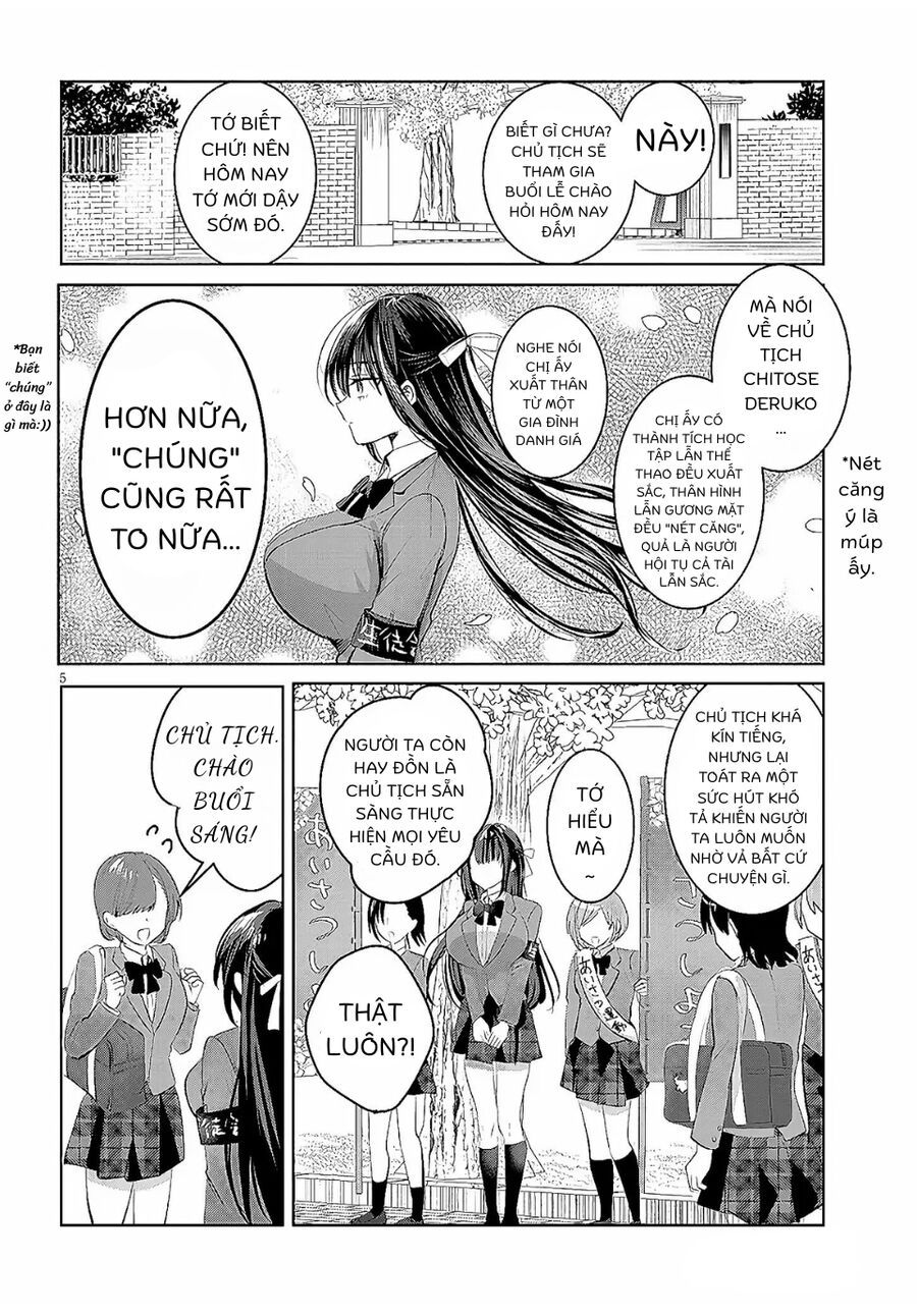Kotowarenai Kaichou Wa Tomoe-Kun Ni Dake Shite Agetai Chapter 1 - Trang 5
