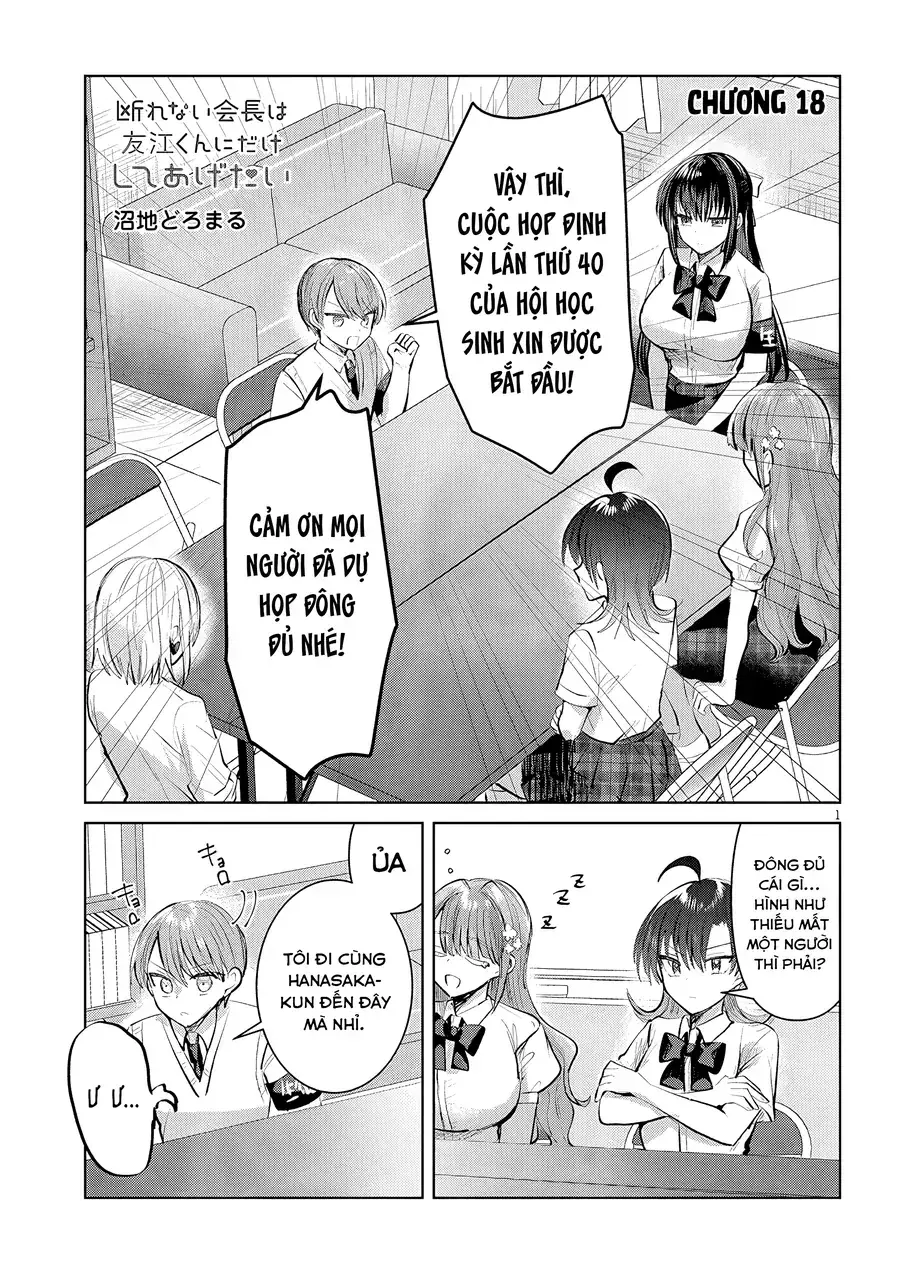 Kotowarenai Kaichou Wa Tomoe-Kun Ni Dake Shite Agetai Chapter 18 - Trang 3