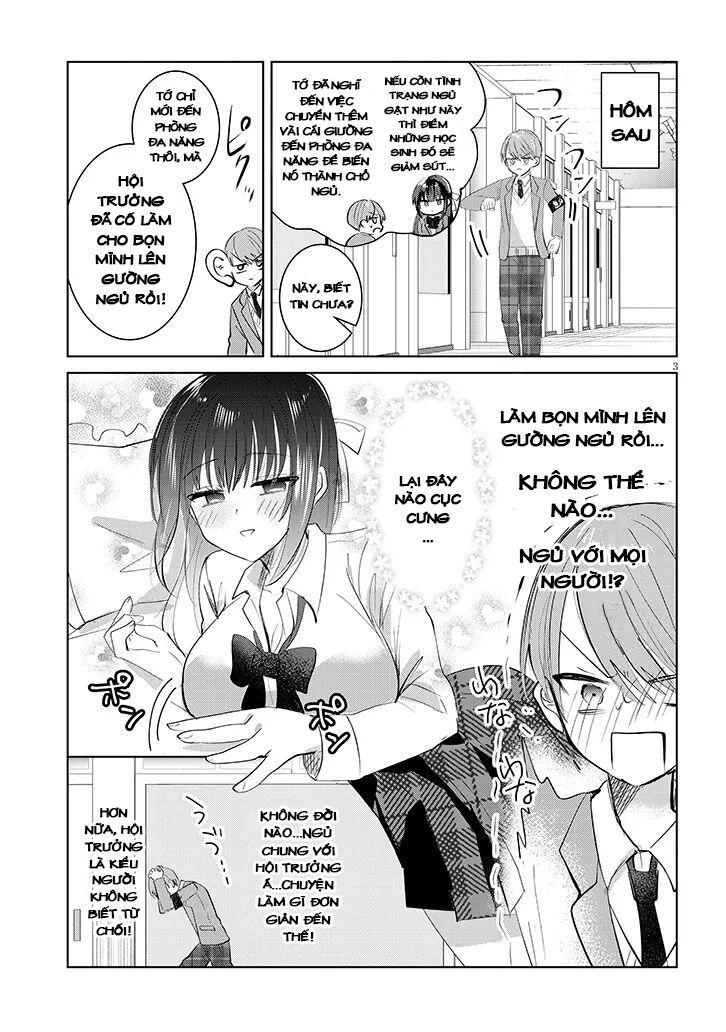 Kotowarenai Kaichou Wa Tomoe-Kun Ni Dake Shite Agetai Chapter 2 - Trang 3