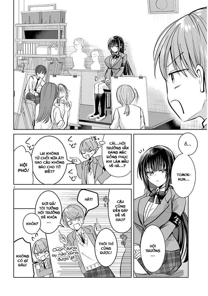 Kotowarenai Kaichou Wa Tomoe-Kun Ni Dake Shite Agetai Chapter 3 - Trang 4