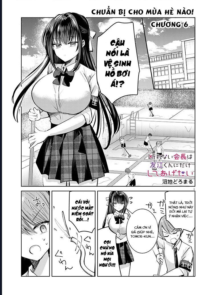 Kotowarenai Kaichou Wa Tomoe-Kun Ni Dake Shite Agetai Chapter 6 - Trang 2