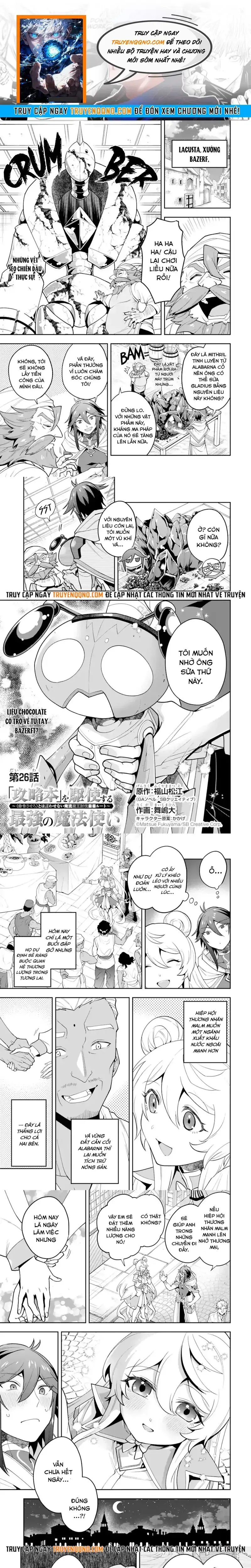 Kouryakubon Wo Kushi Suru Saikyou No Mahoutsukai Chapter 26 - Trang 2