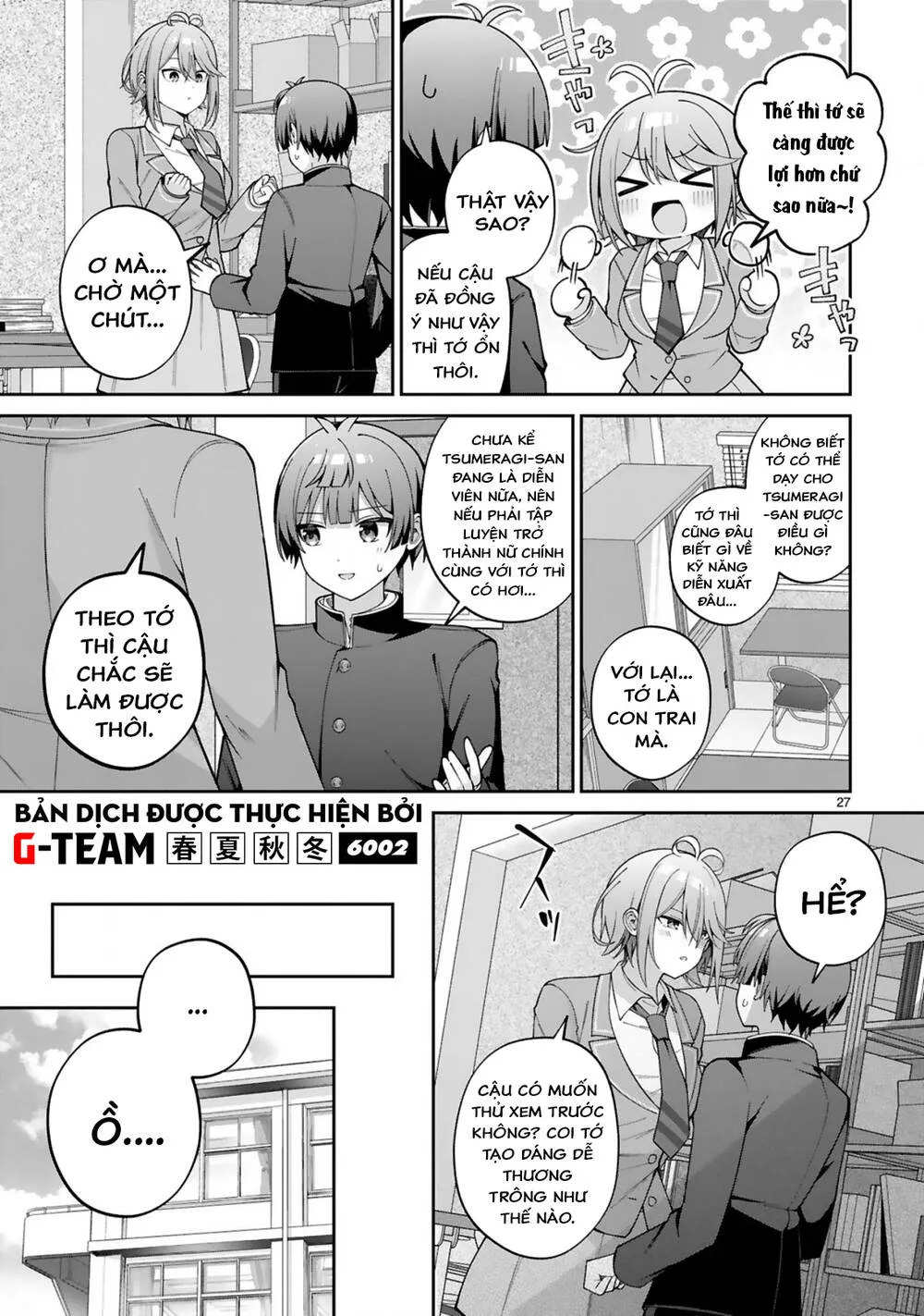 Liệu Một Cô Gái Điển Trai Cũng Có Thể Trở Thành Nữ Chính Dễ Thương Ngọt Ngào Không? Chapter 1 - Trang 28