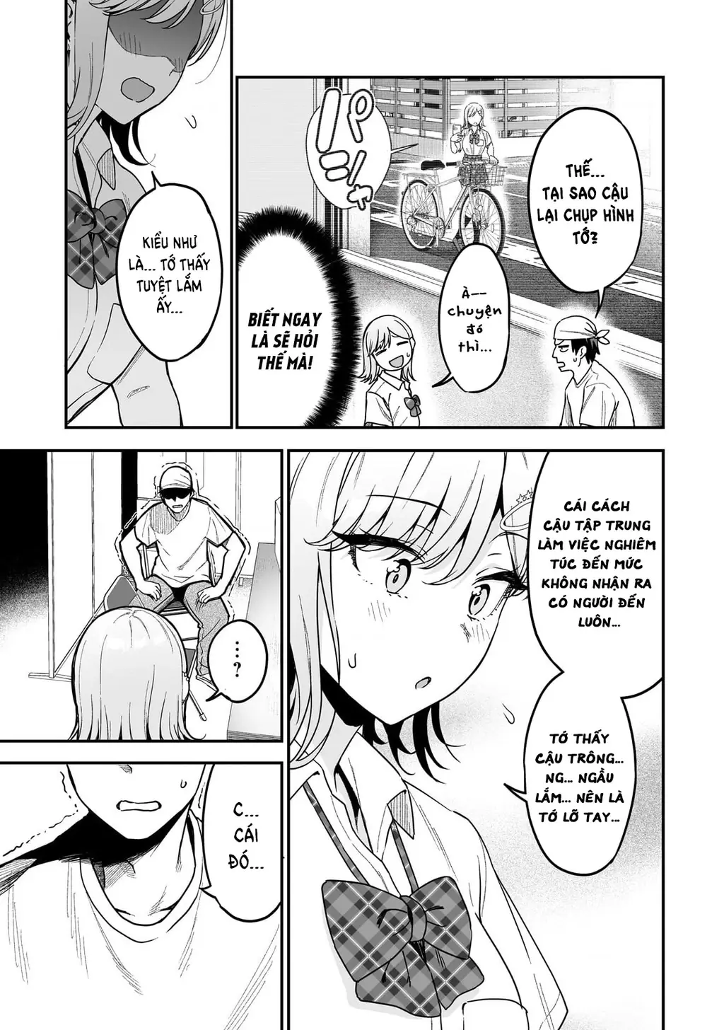 Lỡ tay sửa xe cho nàng Gyaru, ai dè lại bị nàng bám lấy Chapter 3 - Trang 7