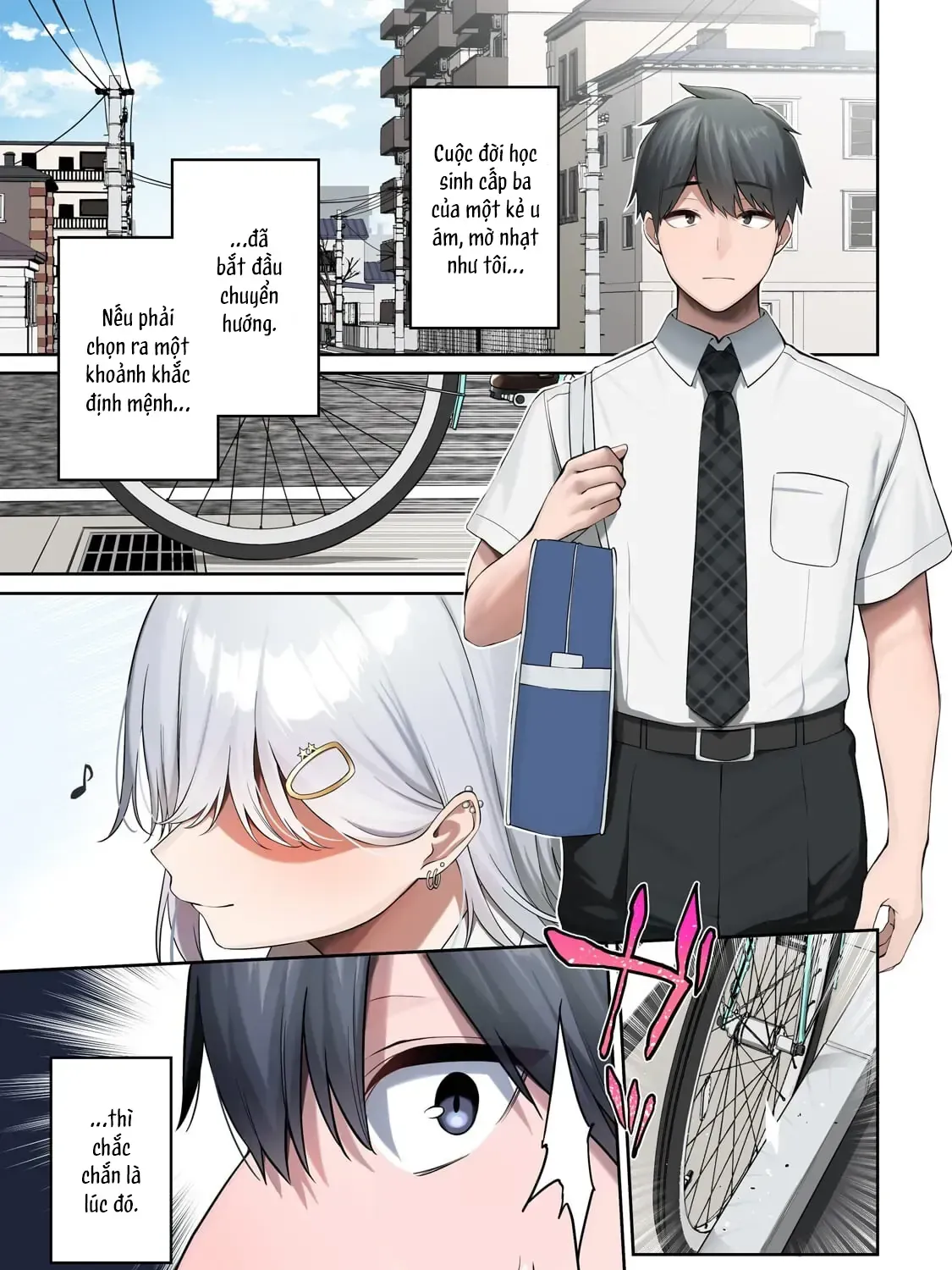 Lỡ Tay Sửa Xe Đạp Cho Nàng Gyaru, Ai Dè Lại Bị Nàng Bám Lấy Chapter 1 - Trang 4