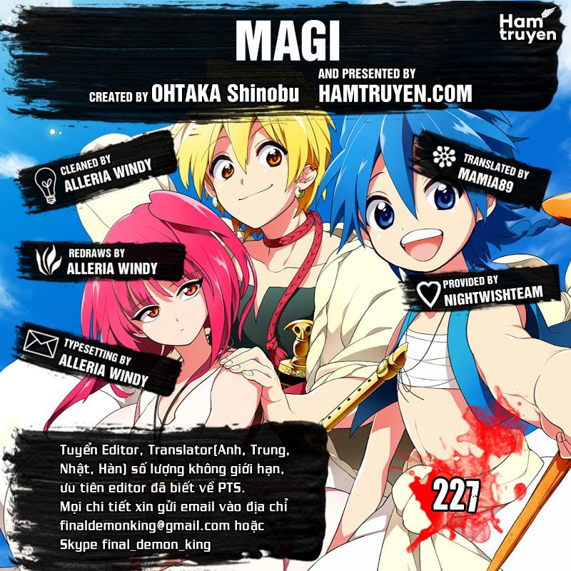 Magi: Bậc Thầy Pháp Thuật Chapter 227 - Trang 3