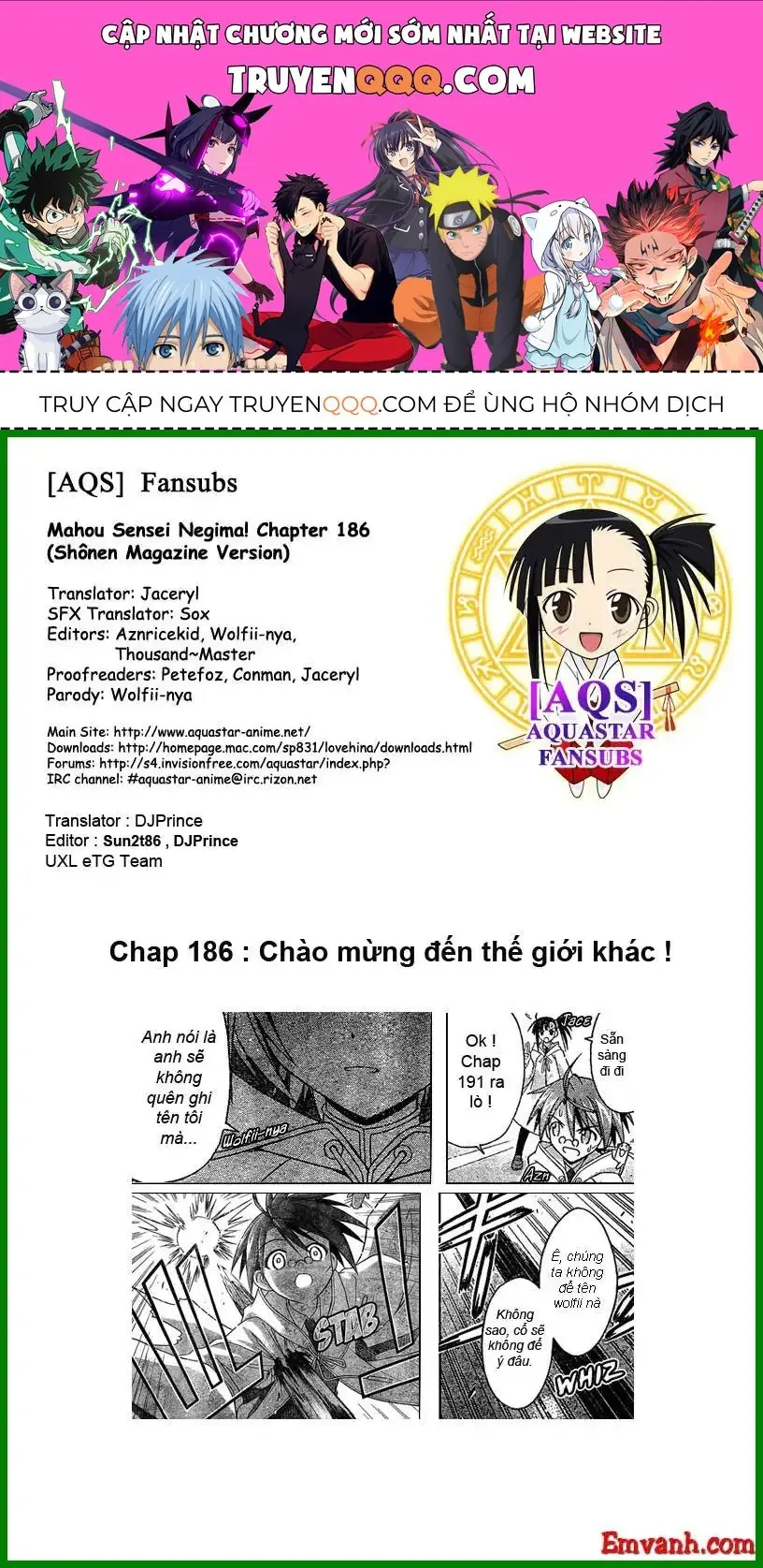 mahou sensei negima! Chapter 186 - Trang 2