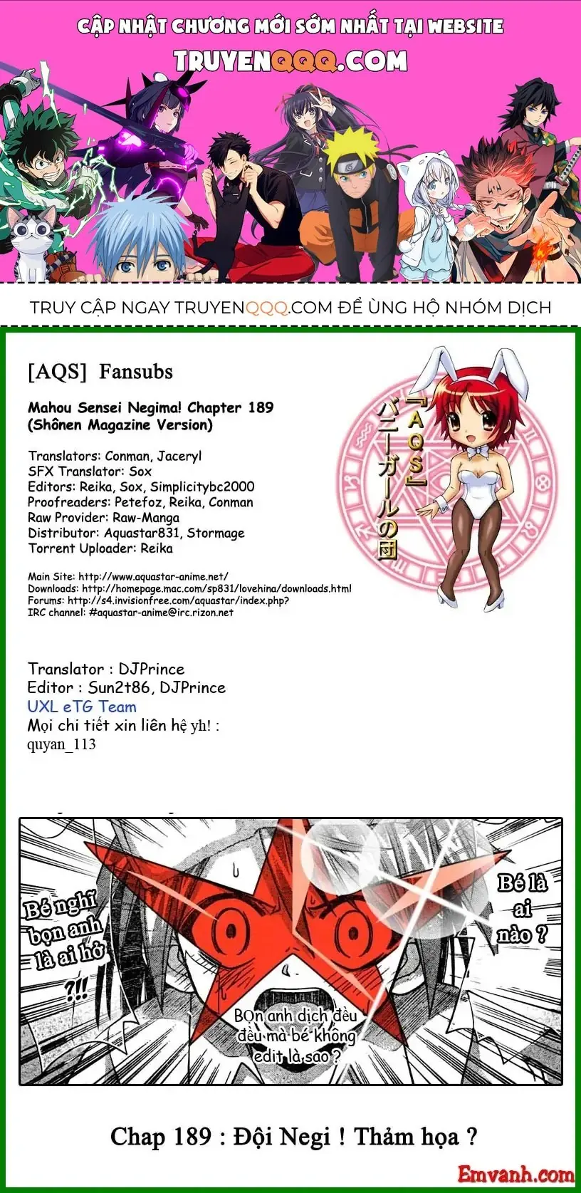 mahou sensei negima! Chapter 189 - Trang 2