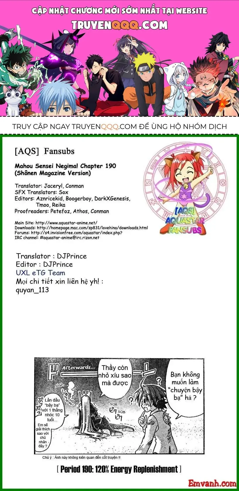 Mahou Sensei Negima Chapter 190 - Trang 2