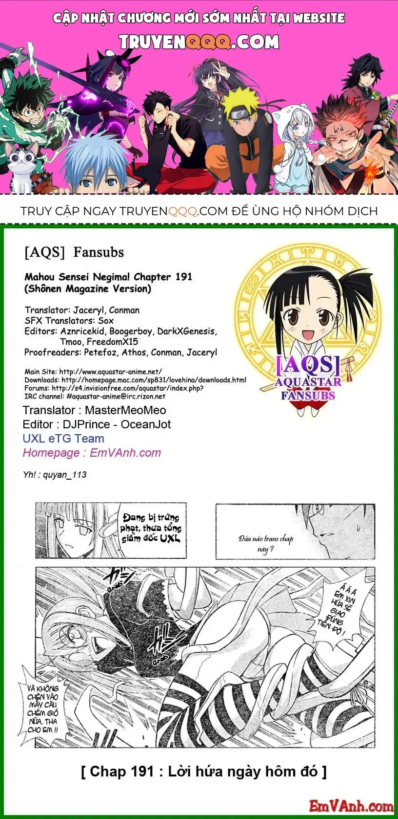 mahou sensei negima! Chapter 191 - Trang 2