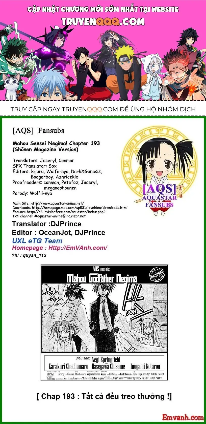 mahou sensei negima! Chapter 193 - Trang 2