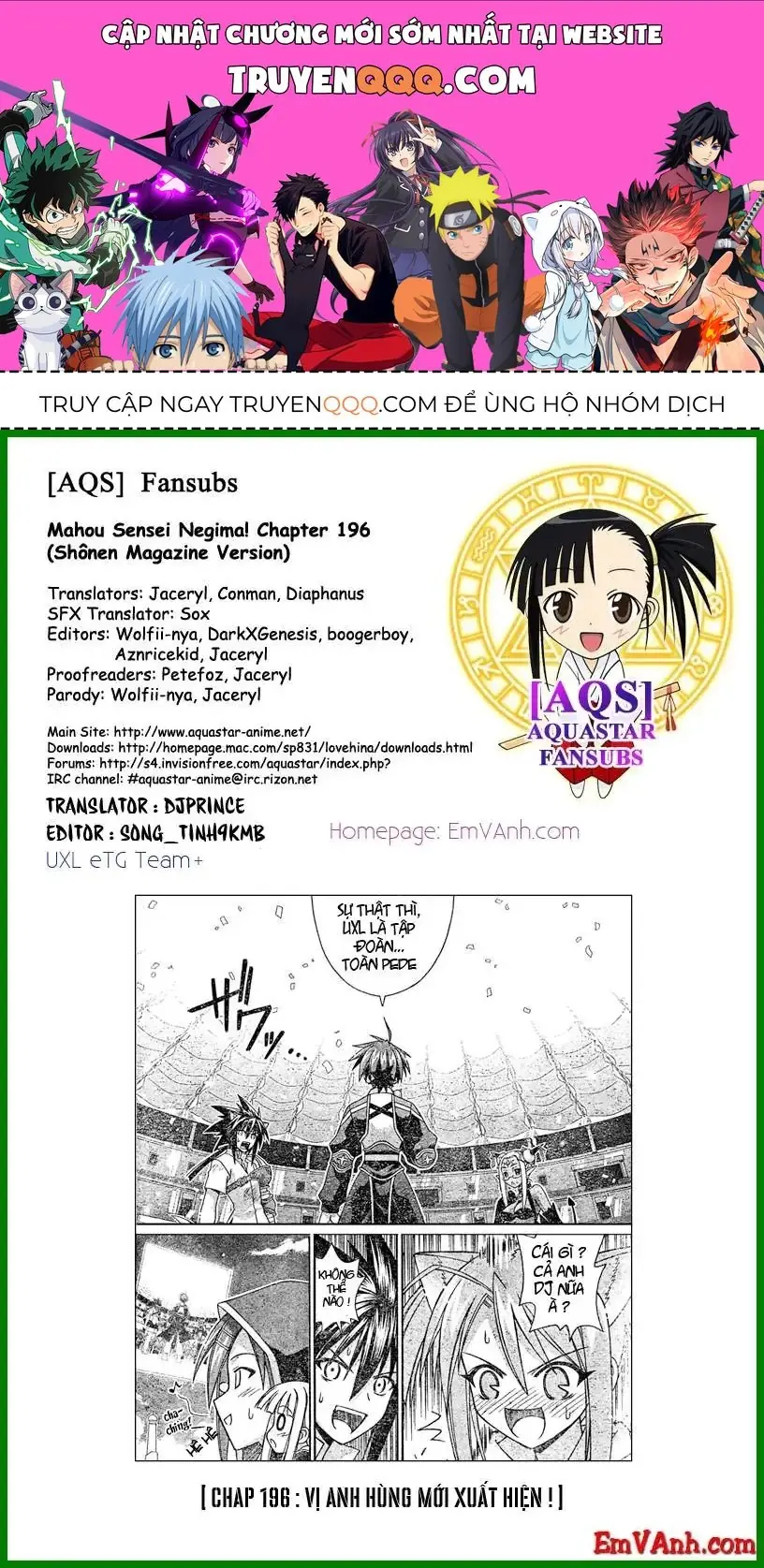 Mahou Sensei Negima Chapter 196 - Trang 2