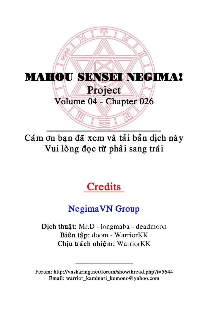 Mahou Sensei Negima Chapter 26 - Trang 5