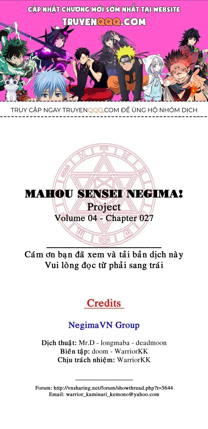 mahou sensei negima! Chapter 27 - Trang 2