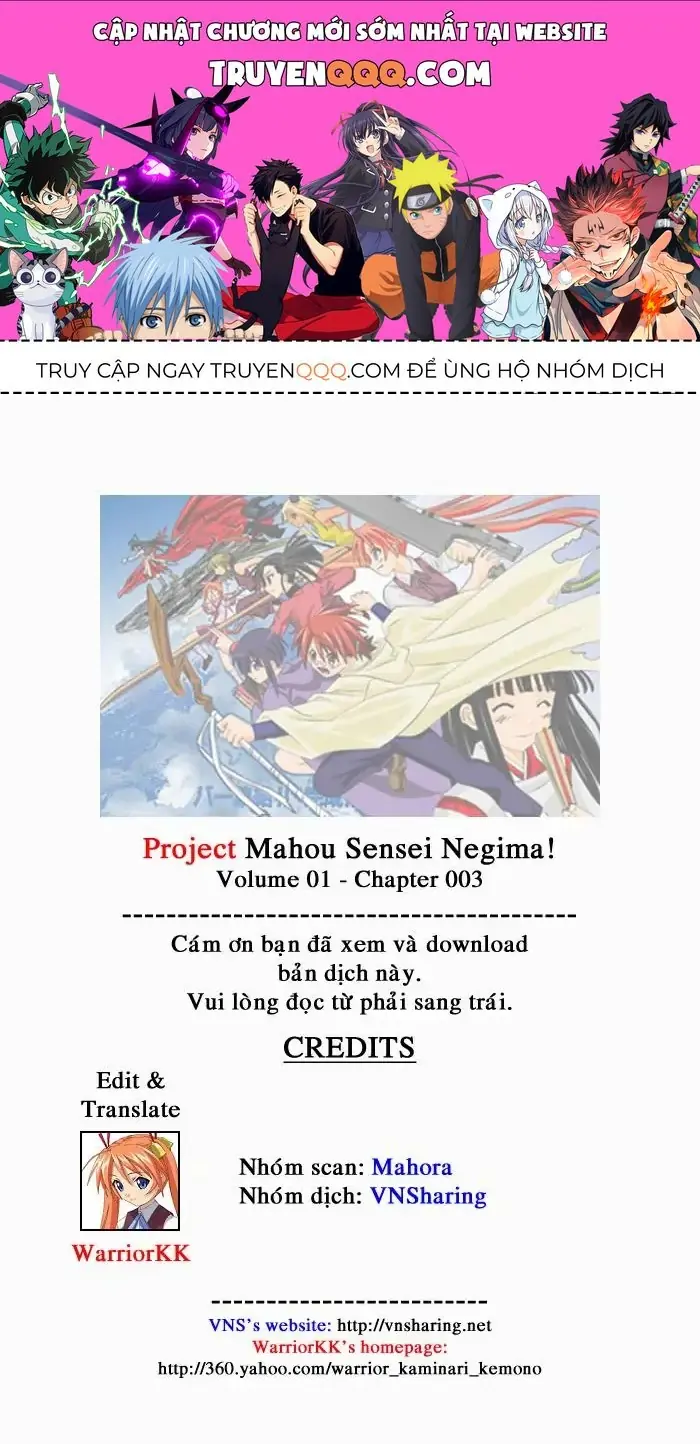 Mahou Sensei Negima Chapter 3 - Trang 2