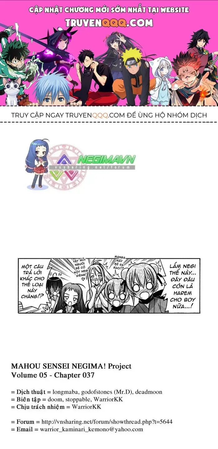 mahou sensei negima! Chapter 37 - Trang 2