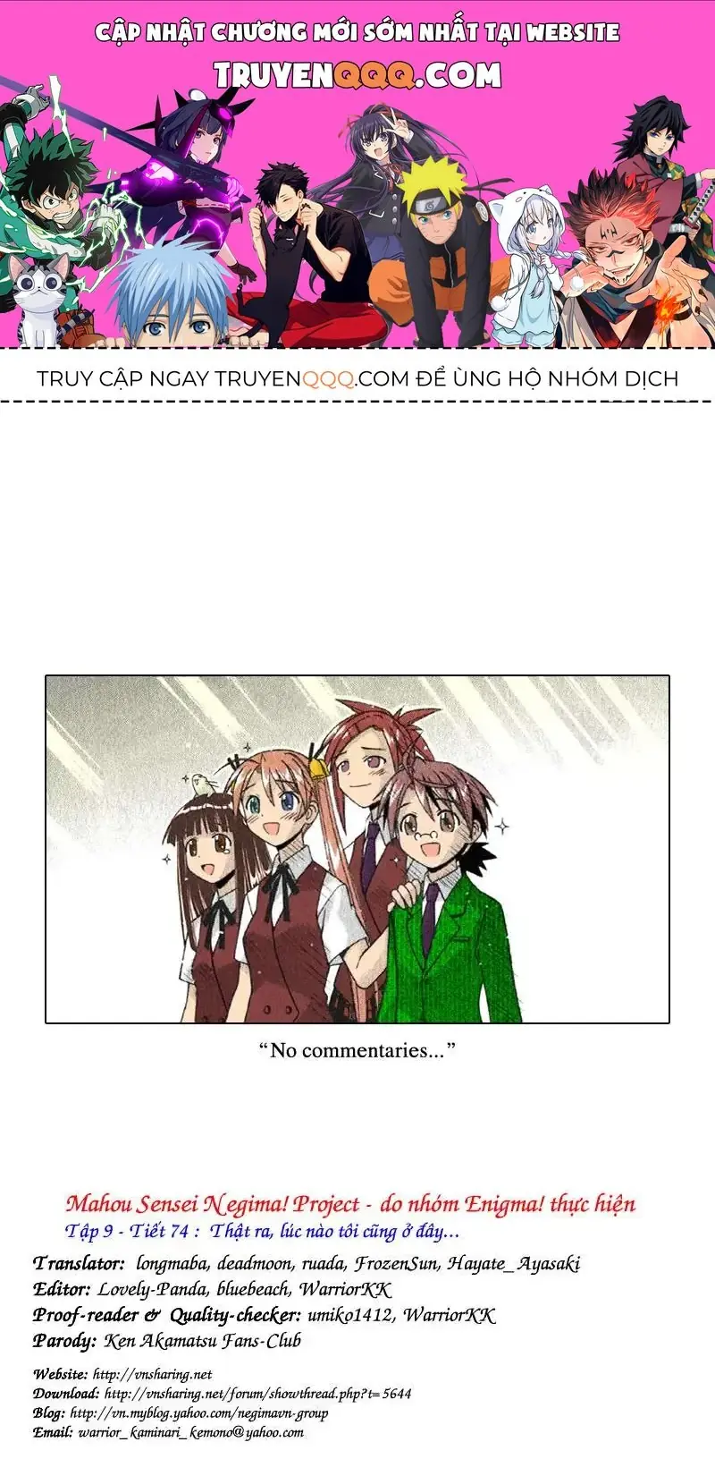 mahou sensei negima! Chapter 74 - Trang 2