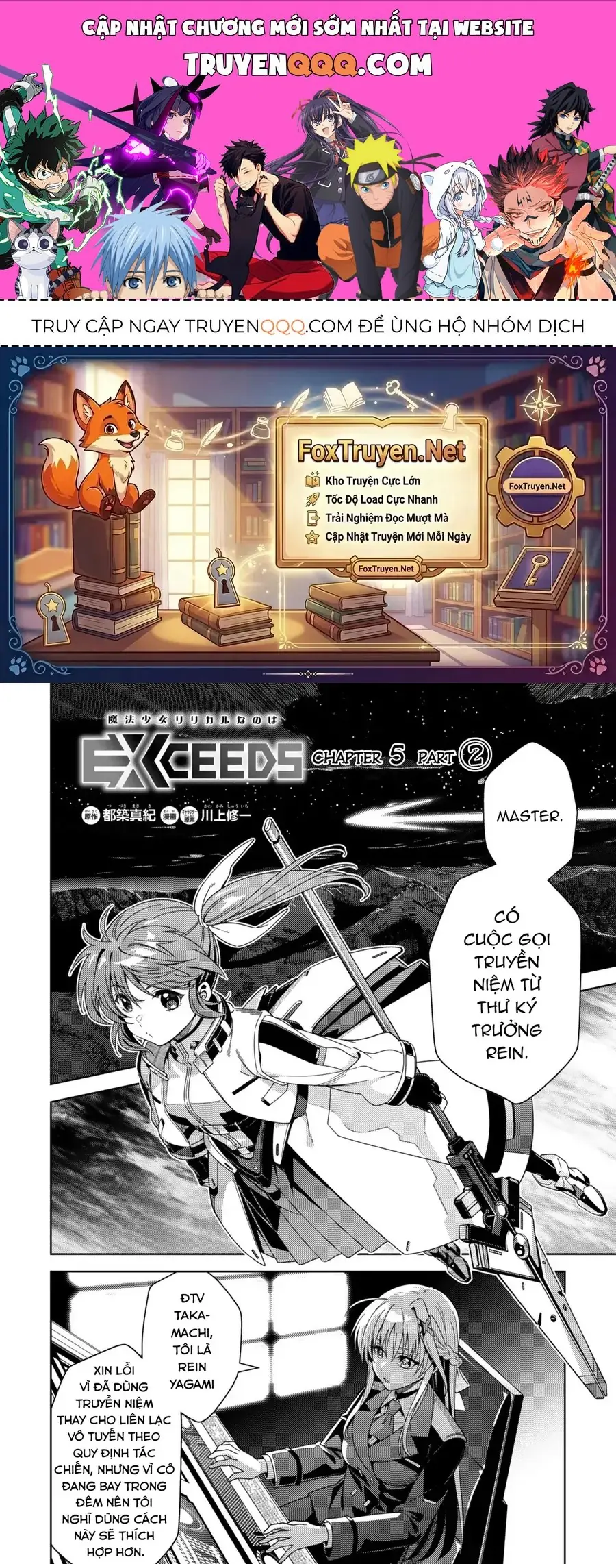 Mahou Shoujo Lyrical Nanoha Exceeds Chapter 6.2 - Trang 2