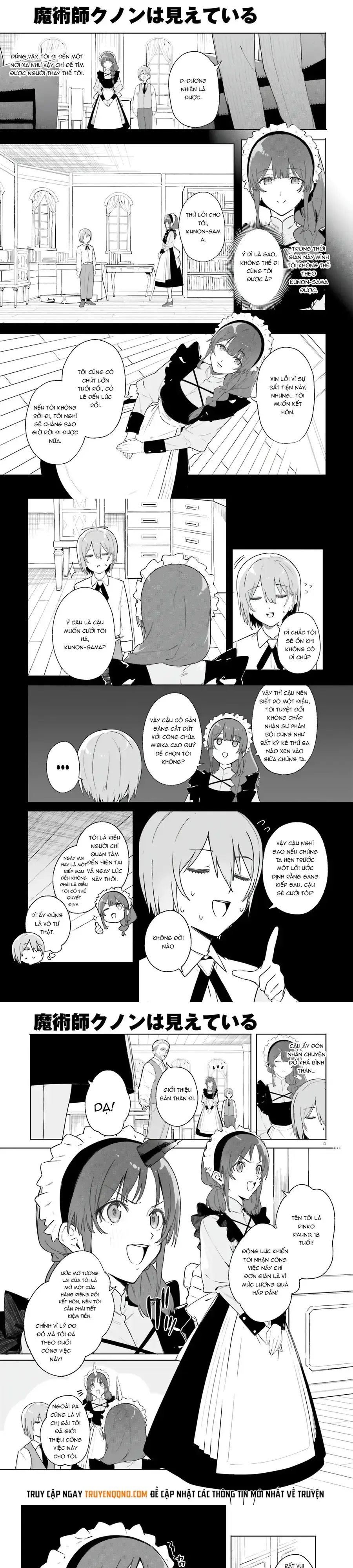 Majutsushi Kunon wa Miete Iru Chapter 14 - Trang 5