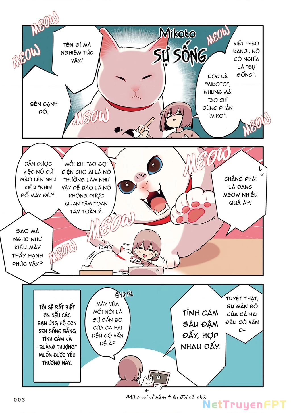 Miko, Cô Mèo Trắng Muốn Được Yêu Thương Chapter 0 - Trang 10