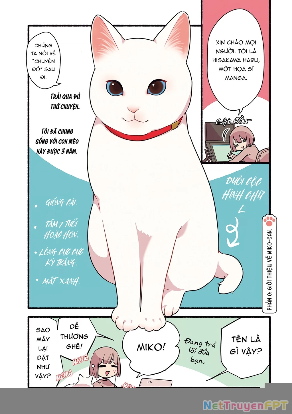 Miko, Cô Mèo Trắng Muốn Được Yêu Thương Chapter 0 - Trang 9