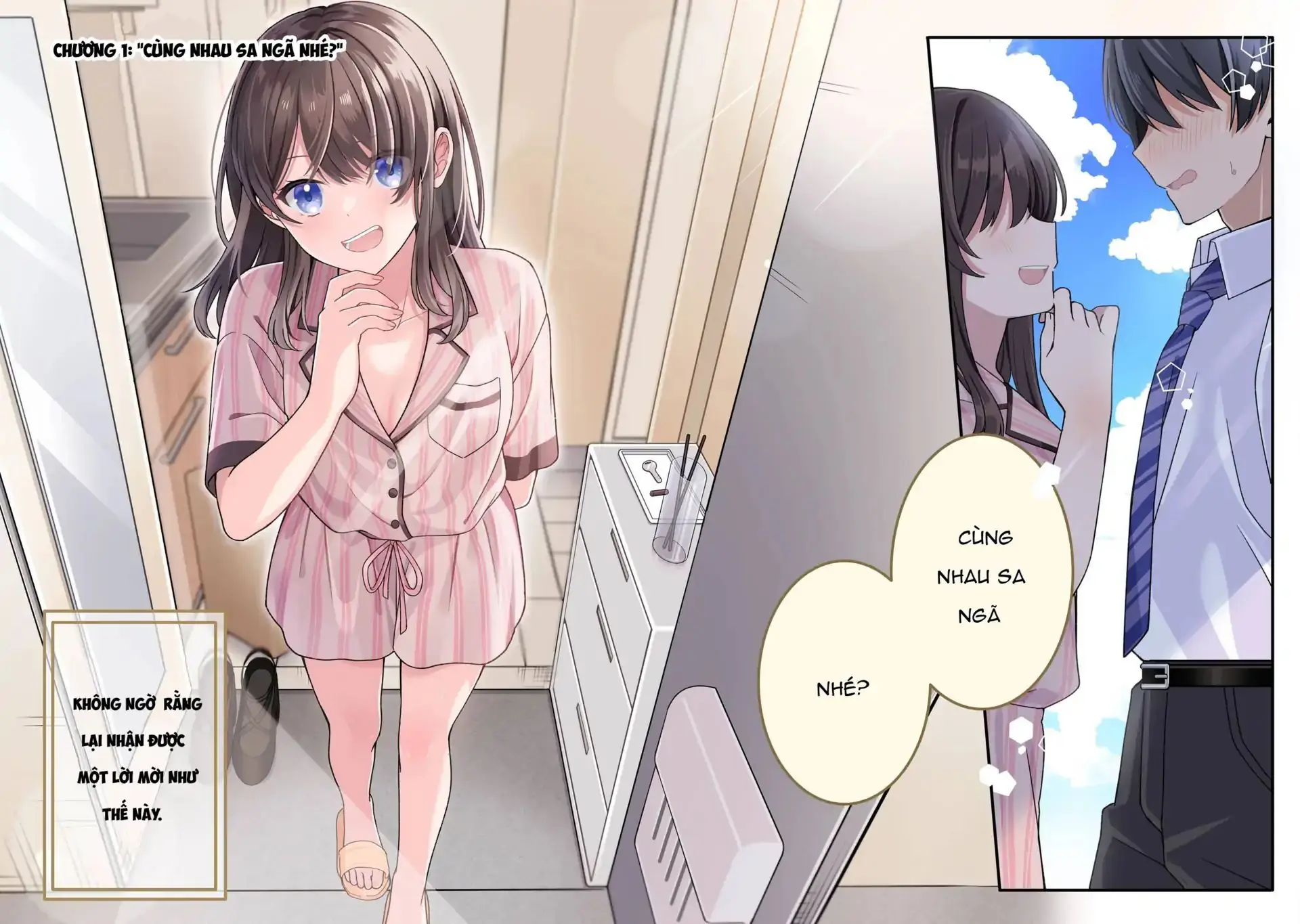 Muboubi Kawaii Pajama Sugata No Bishoujo To Heya De Futarikiri Chapter 1 - Trang 7