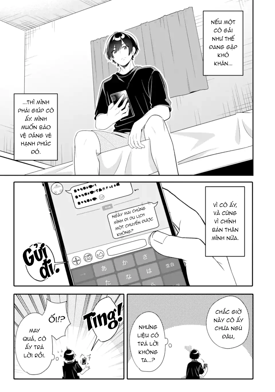 Muboubi Kawaii Pyjama Sugata No Bishoujo To Heya De Futarikiri Chapter 10.1 - Trang 10