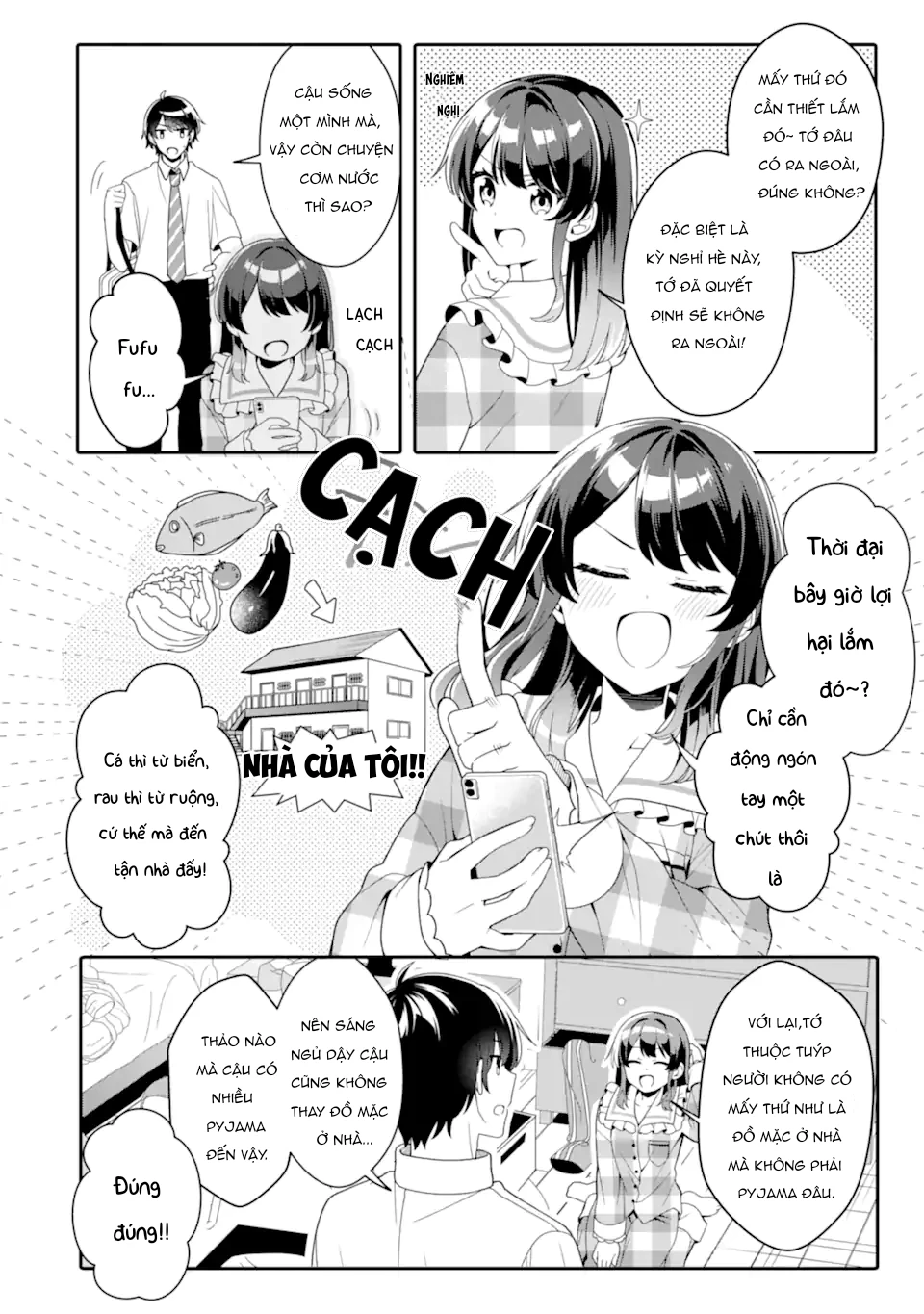 Muboubi Kawaii Pyjama Sugata No Bishoujo To Heya De Futarikiri Chapter 3.1 - Trang 5
