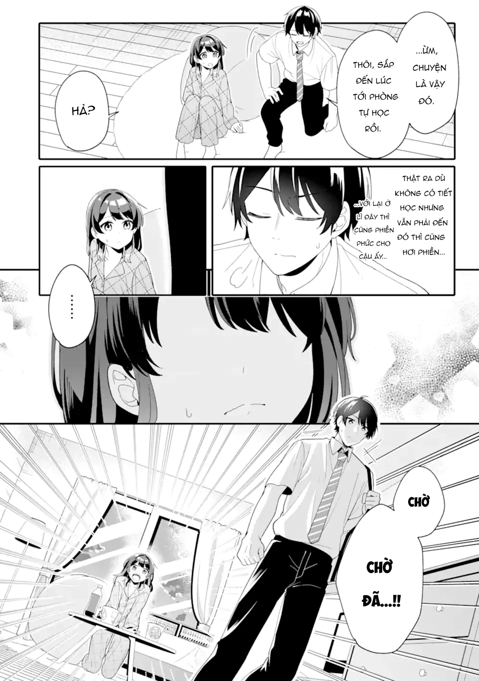 Muboubi Kawaii Pyjama Sugata No Bishoujo To Heya De Futarikiri Chapter 4.3 - Trang 9