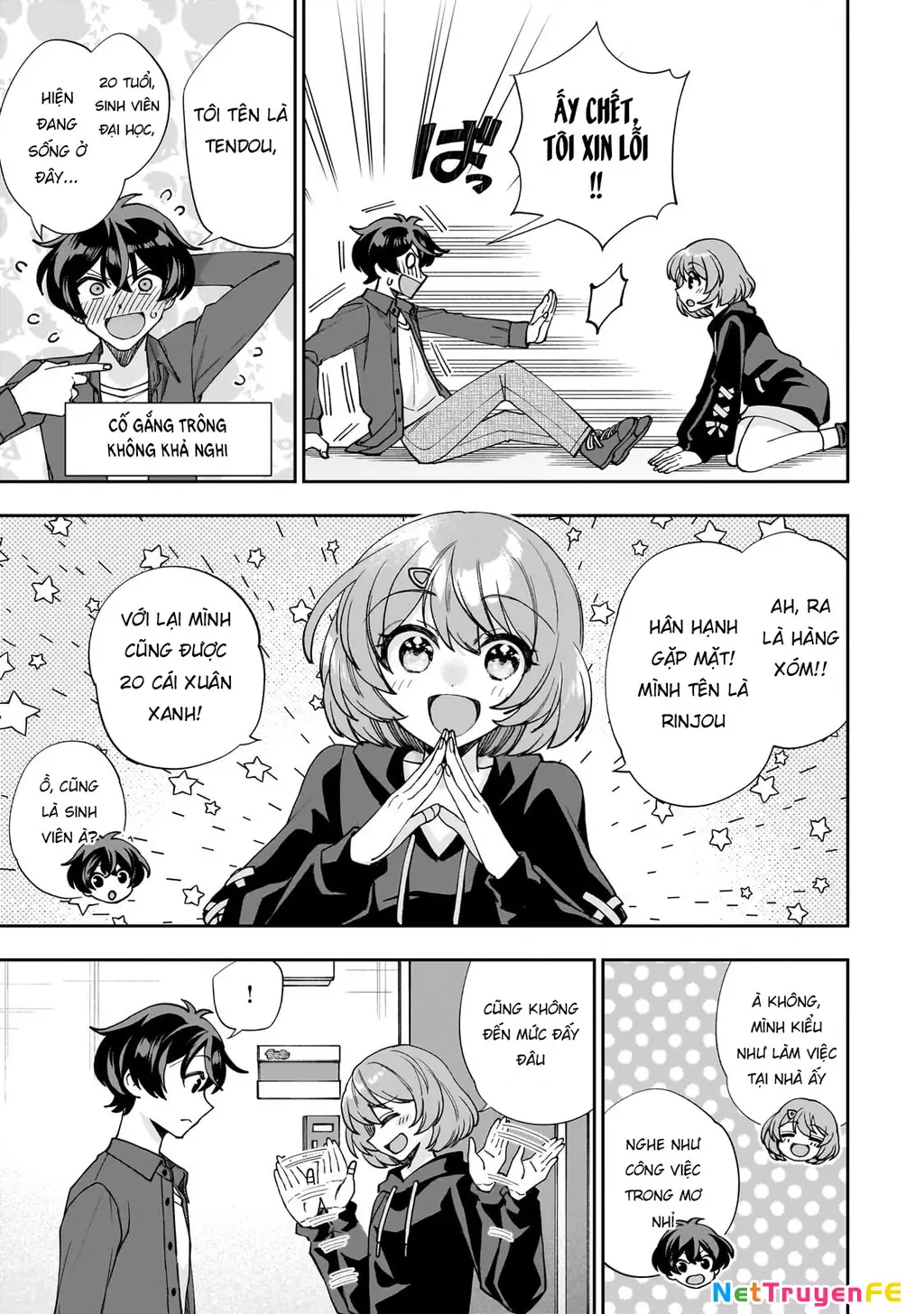 Net no "Oshi" to Real no "Oshi" ga Tonari ni Hikkoshite Kita Chapter 1 - Trang 18