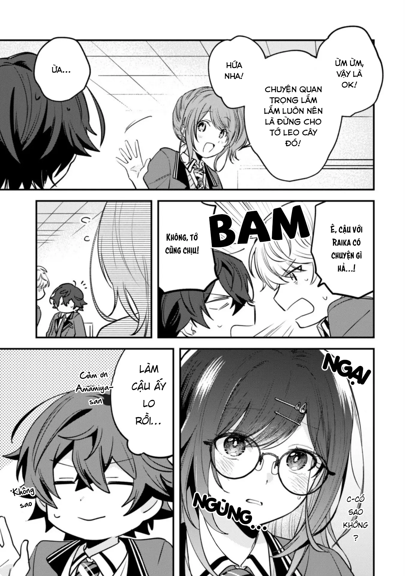 Người "dễ thương" nhất thế giới là Amamiya, đứng thứ hai là tôi. Chapter 6 - Trang 10