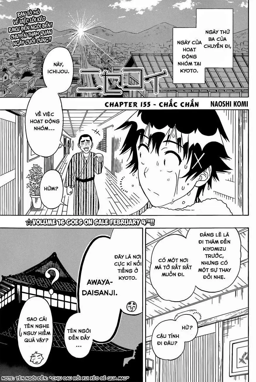 Nisekoi Chapter 155 - Trang 3