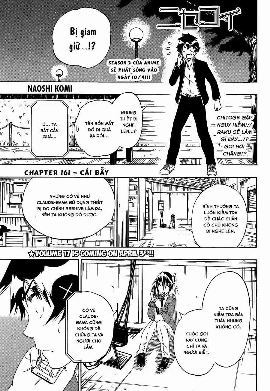 Nisekoi Chapter 161 - Trang 3