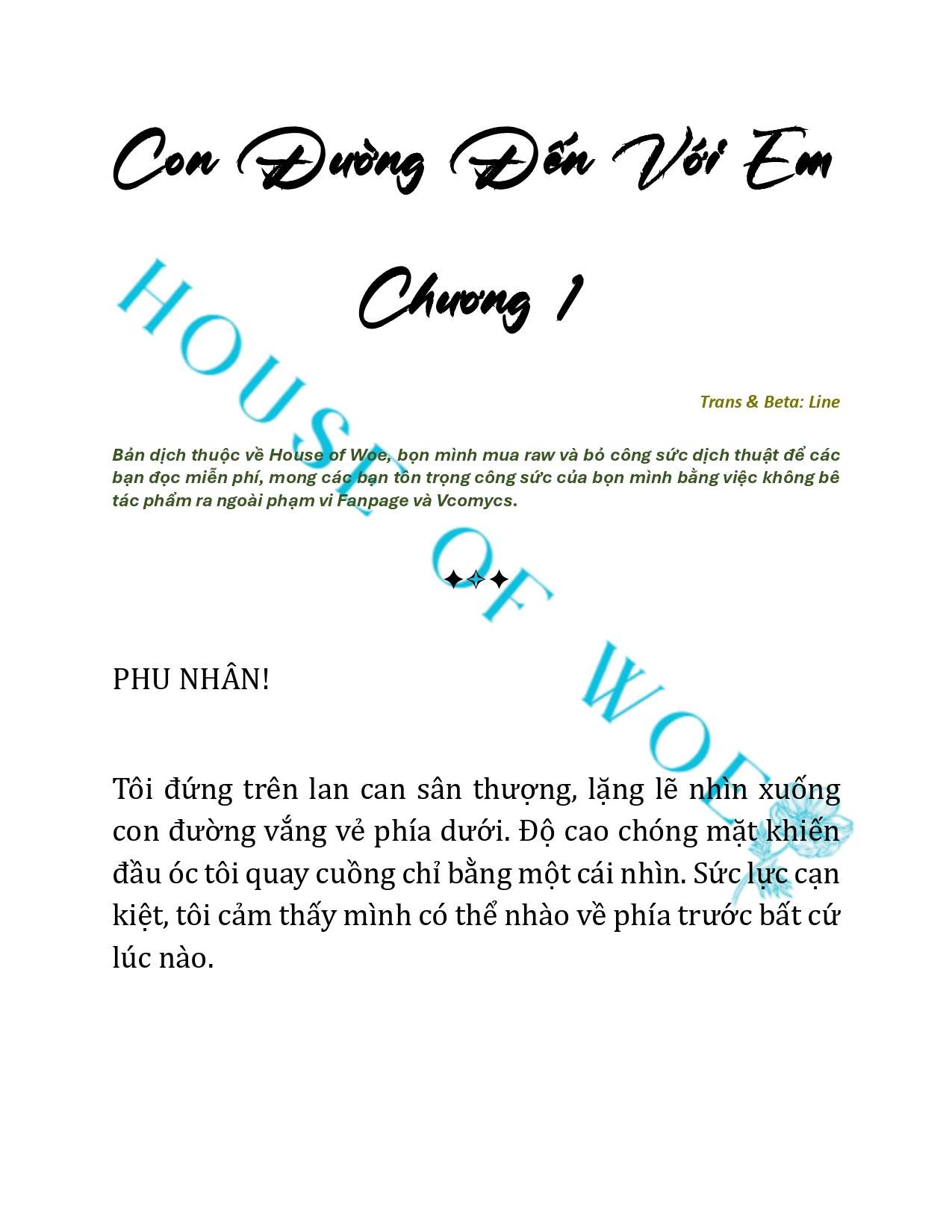 [NOVEL] CON ĐƯỜNG ĐẾN VỚI EM Chapter 1 - Trang 3