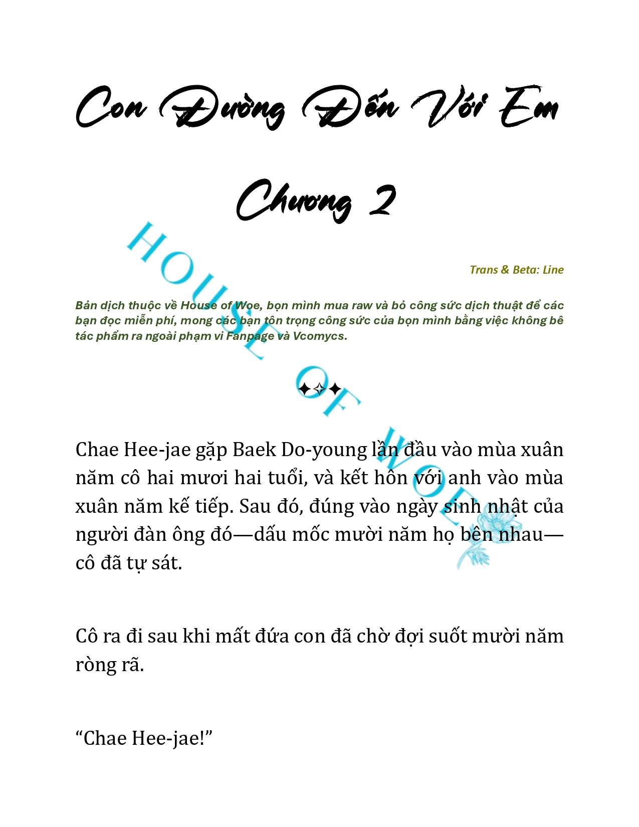 [NOVEL] CON ĐƯỜNG ĐẾN VỚI EM Chapter 2 - Trang 3