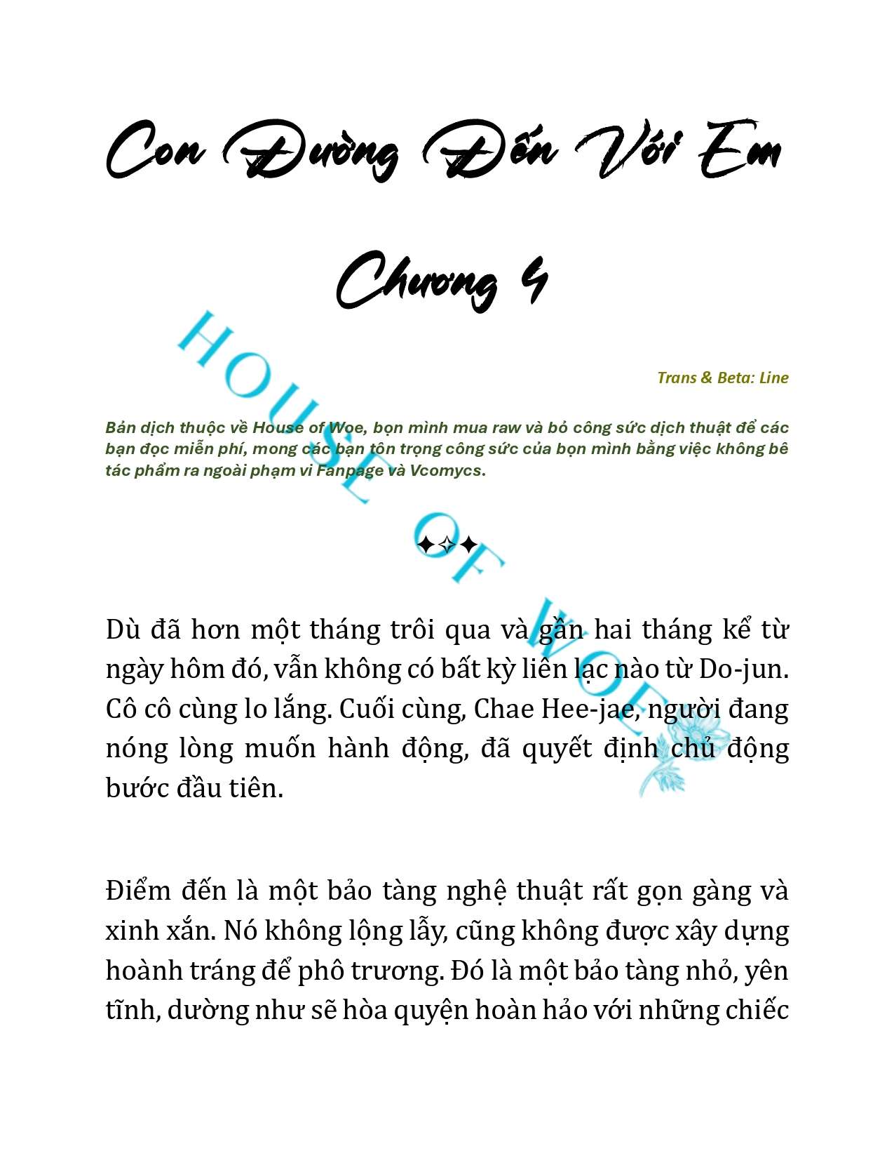 [NOVEL] CON ĐƯỜNG ĐẾN VỚI EM Chapter 4 - Trang 3
