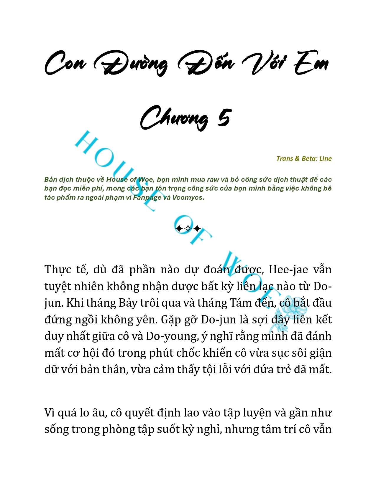 [NOVEL] CON ĐƯỜNG ĐẾN VỚI EM Chapter 5 - Trang 3