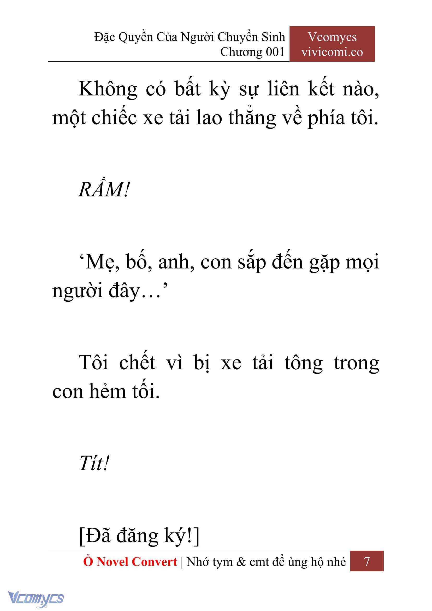 [Novel] Đặc Quyền Của Người Chuyển Sinh Chapter 1 - Trang 10