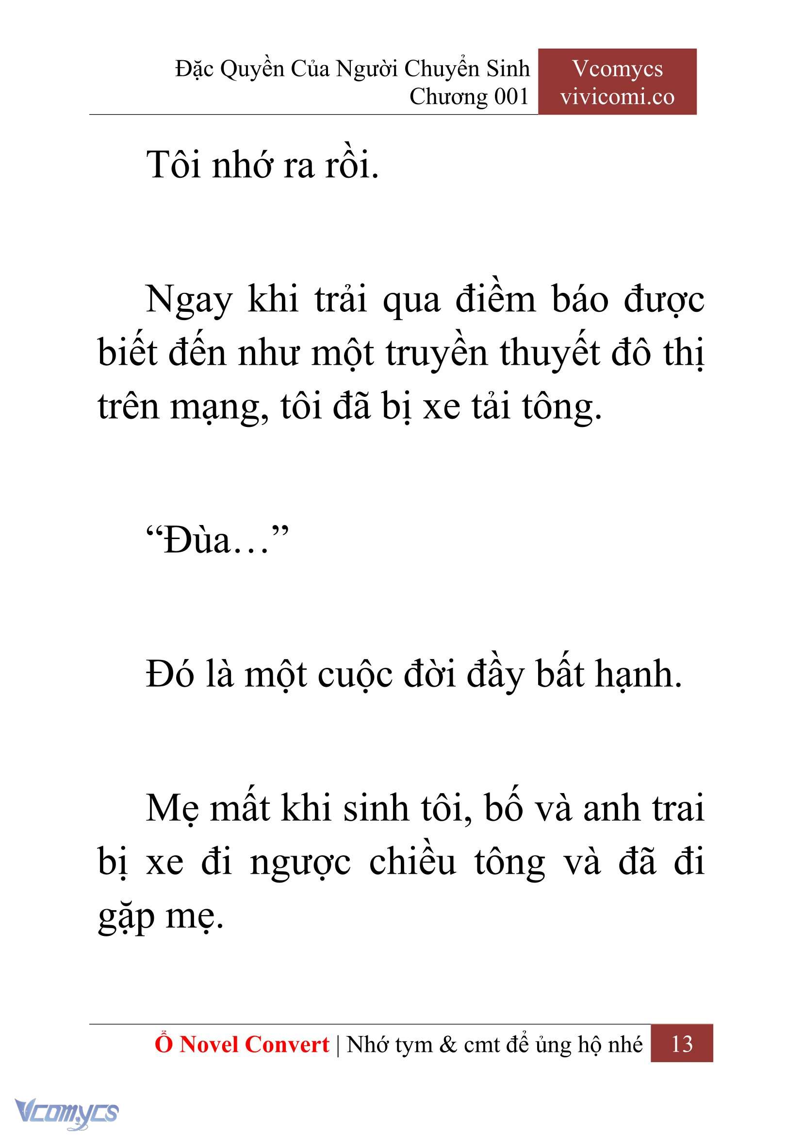 [Novel] Đặc Quyền Của Người Chuyển Sinh Chapter 1 - Trang 16