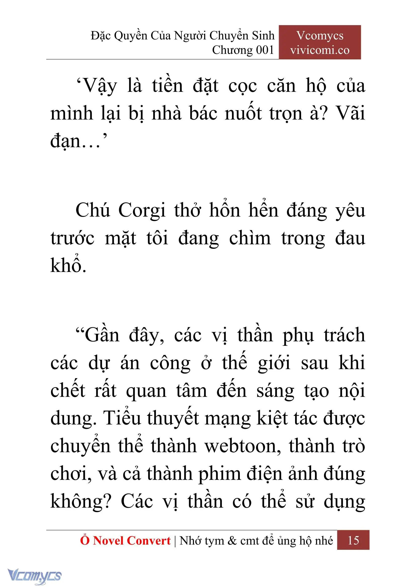 [Novel] Đặc Quyền Của Người Chuyển Sinh Chapter 1 - Trang 18