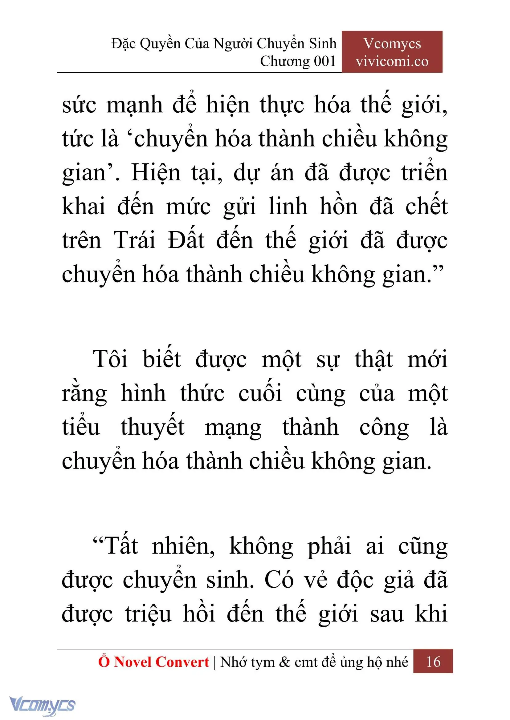 [Novel] Đặc Quyền Của Người Chuyển Sinh Chapter 1 - Trang 19