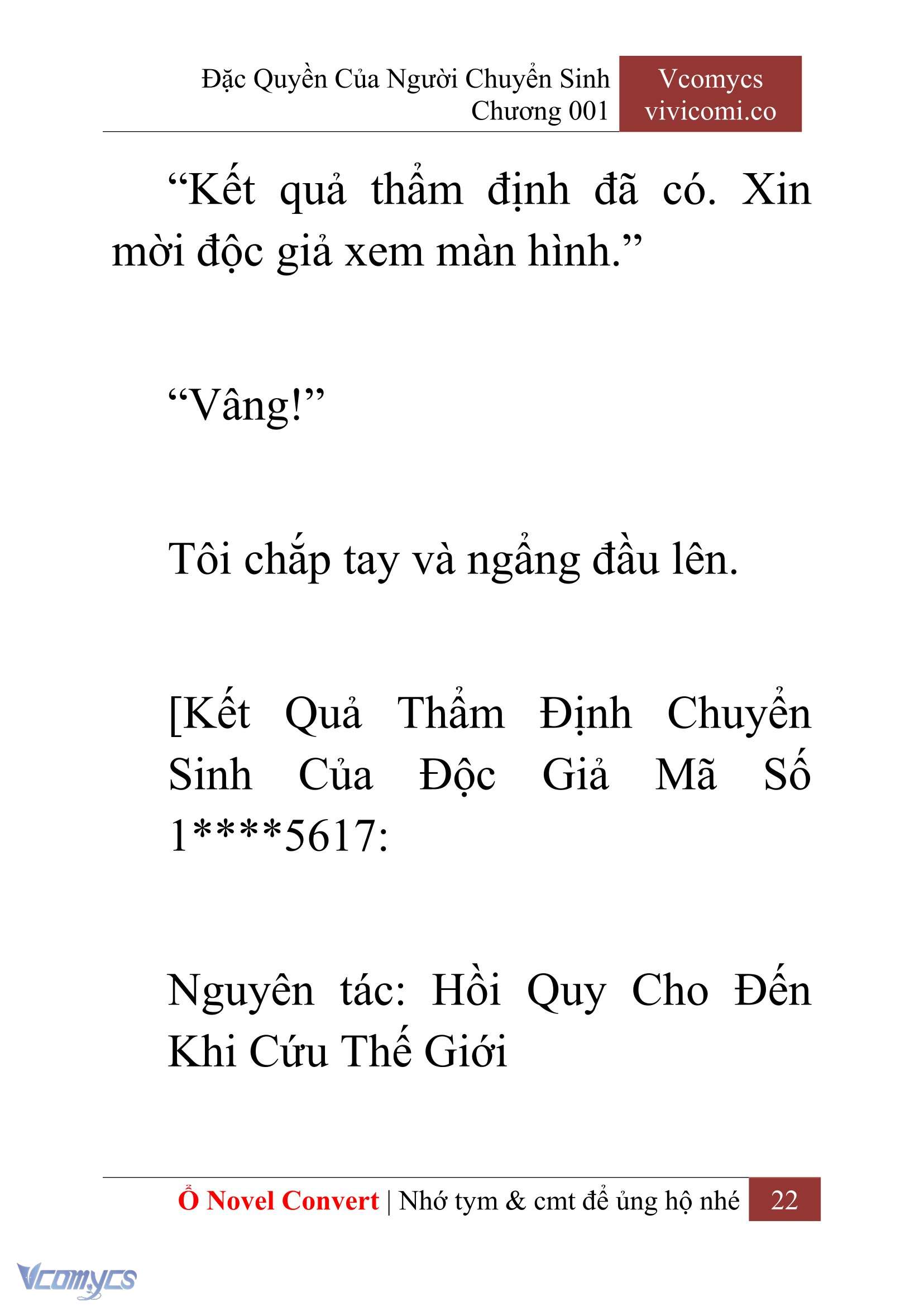 [Novel] Đặc Quyền Của Người Chuyển Sinh Chapter 1 - Trang 25