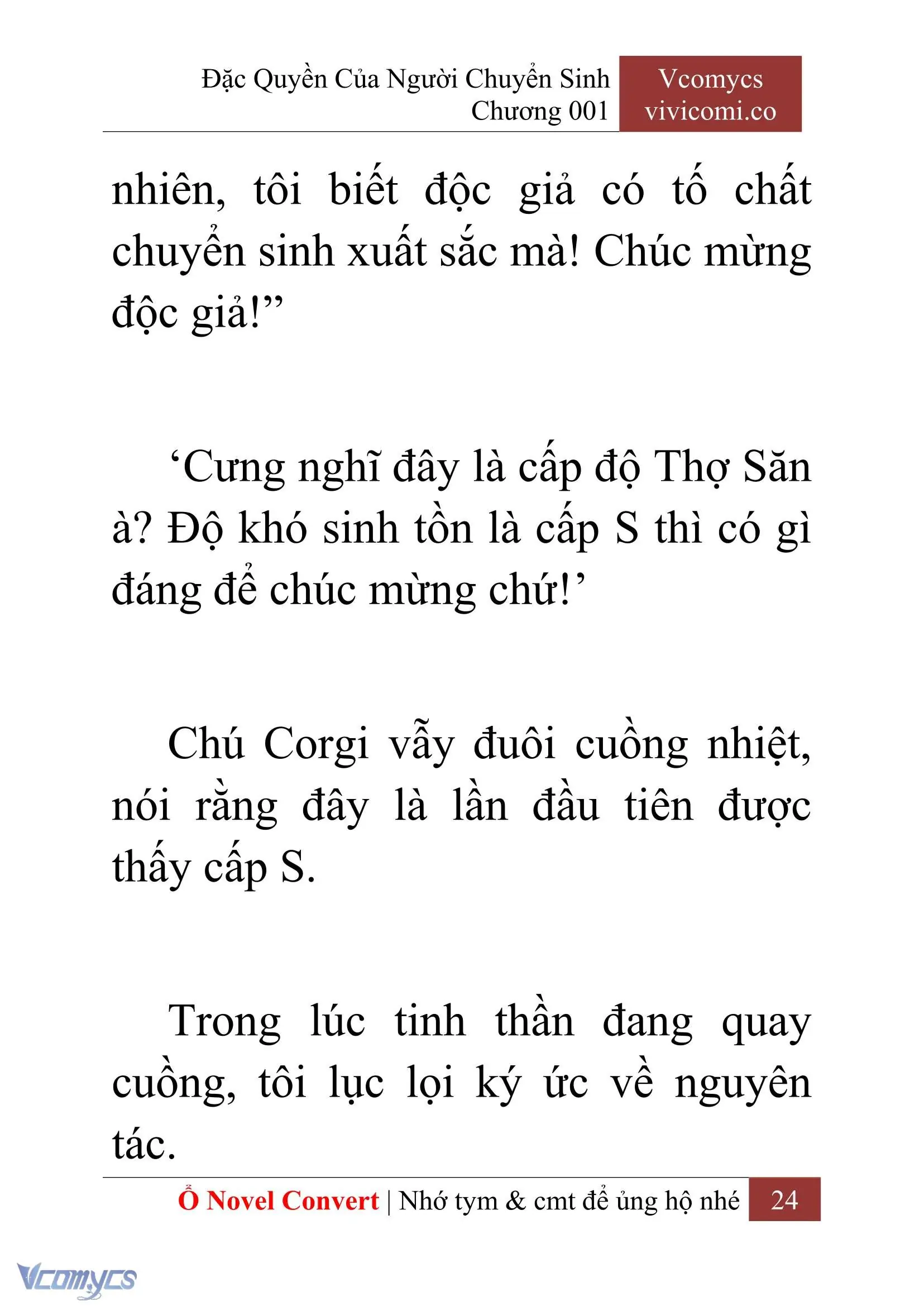[Novel] Đặc Quyền Của Người Chuyển Sinh Chapter 1 - Trang 27
