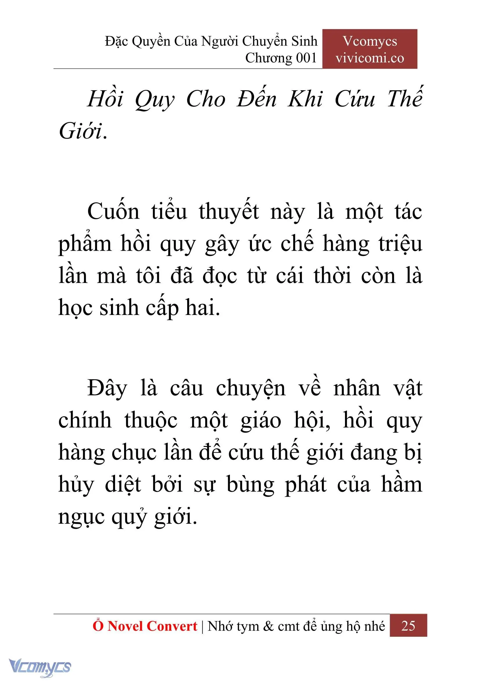 [Novel] Đặc Quyền Của Người Chuyển Sinh Chapter 1 - Trang 28
