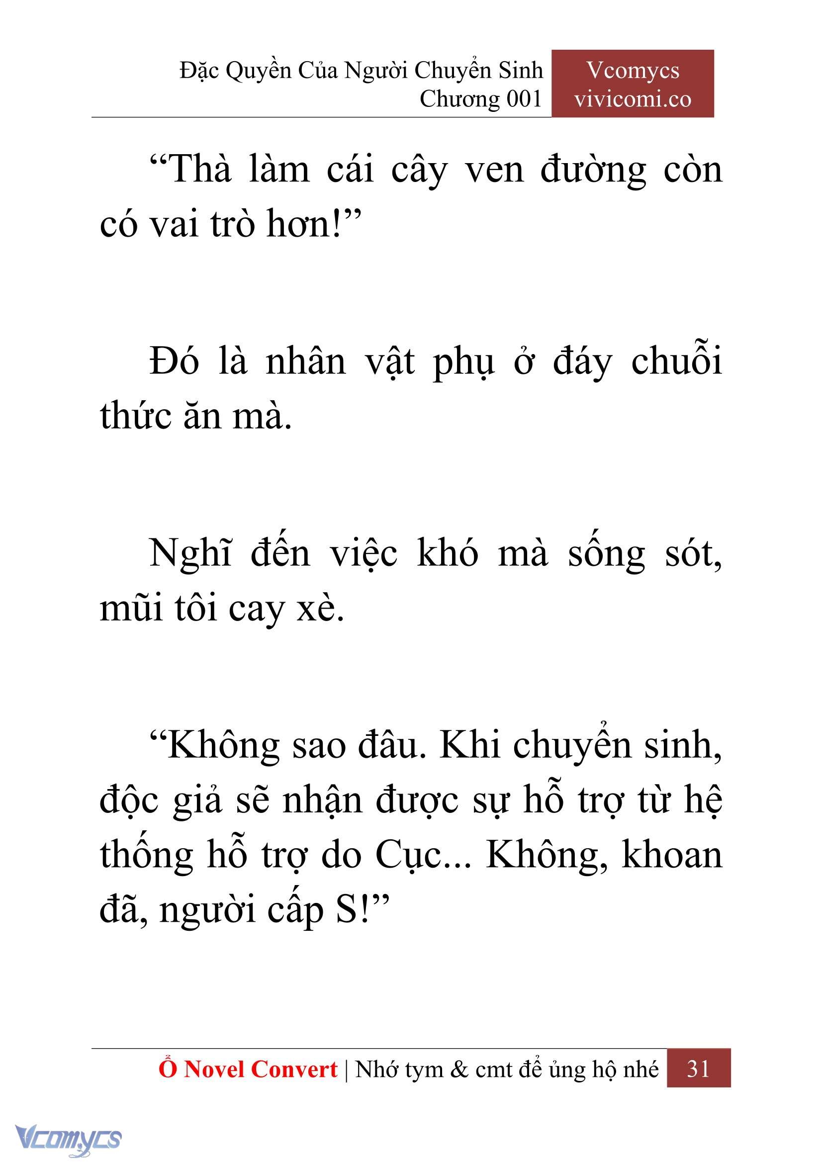 [Novel] Đặc Quyền Của Người Chuyển Sinh Chapter 1 - Trang 34