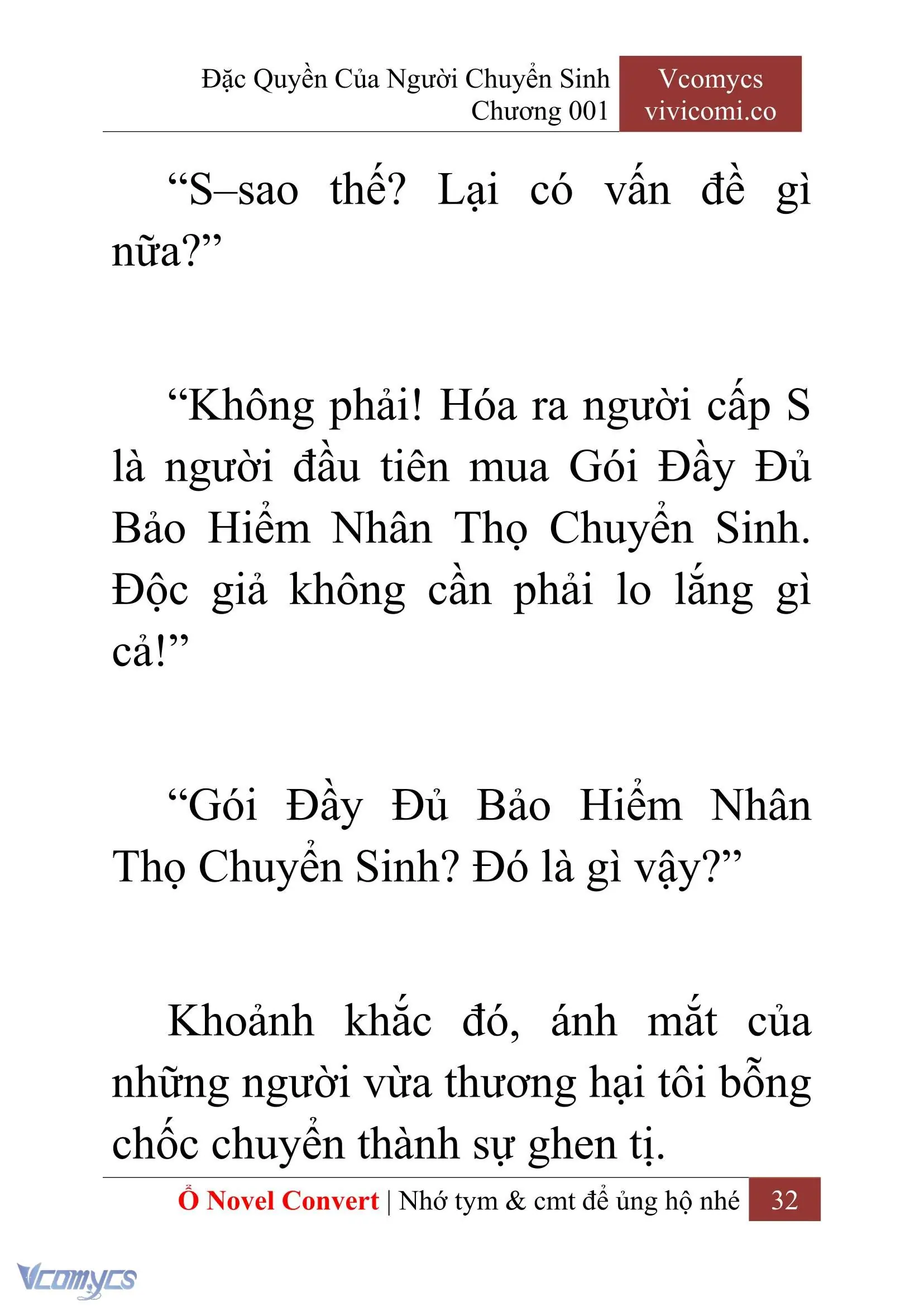[Novel] Đặc Quyền Của Người Chuyển Sinh Chapter 1 - Trang 35